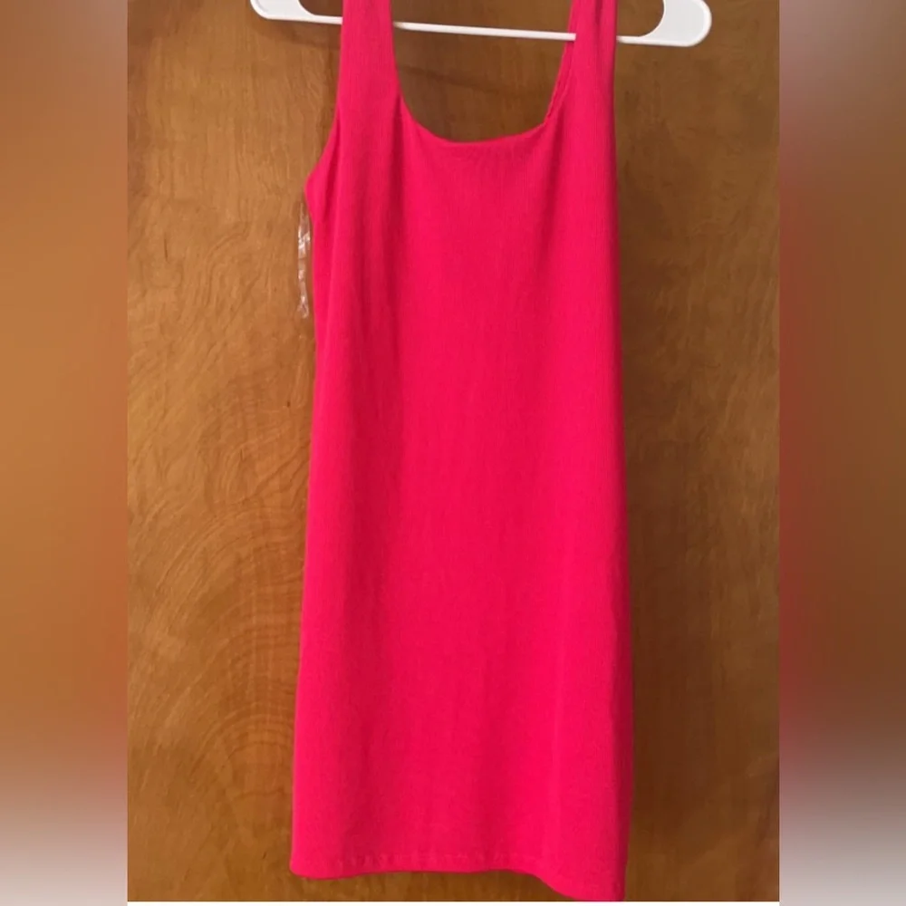 Pink Ribbed Dress - Picture 1 of 1